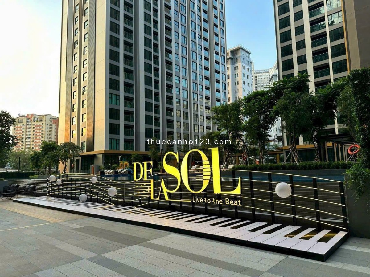 English below - Cho thuê căn hộ cao cấp 2PN đầy đủ nội thất cao cấp tại De La Sol Q4 - 32tr/tháng