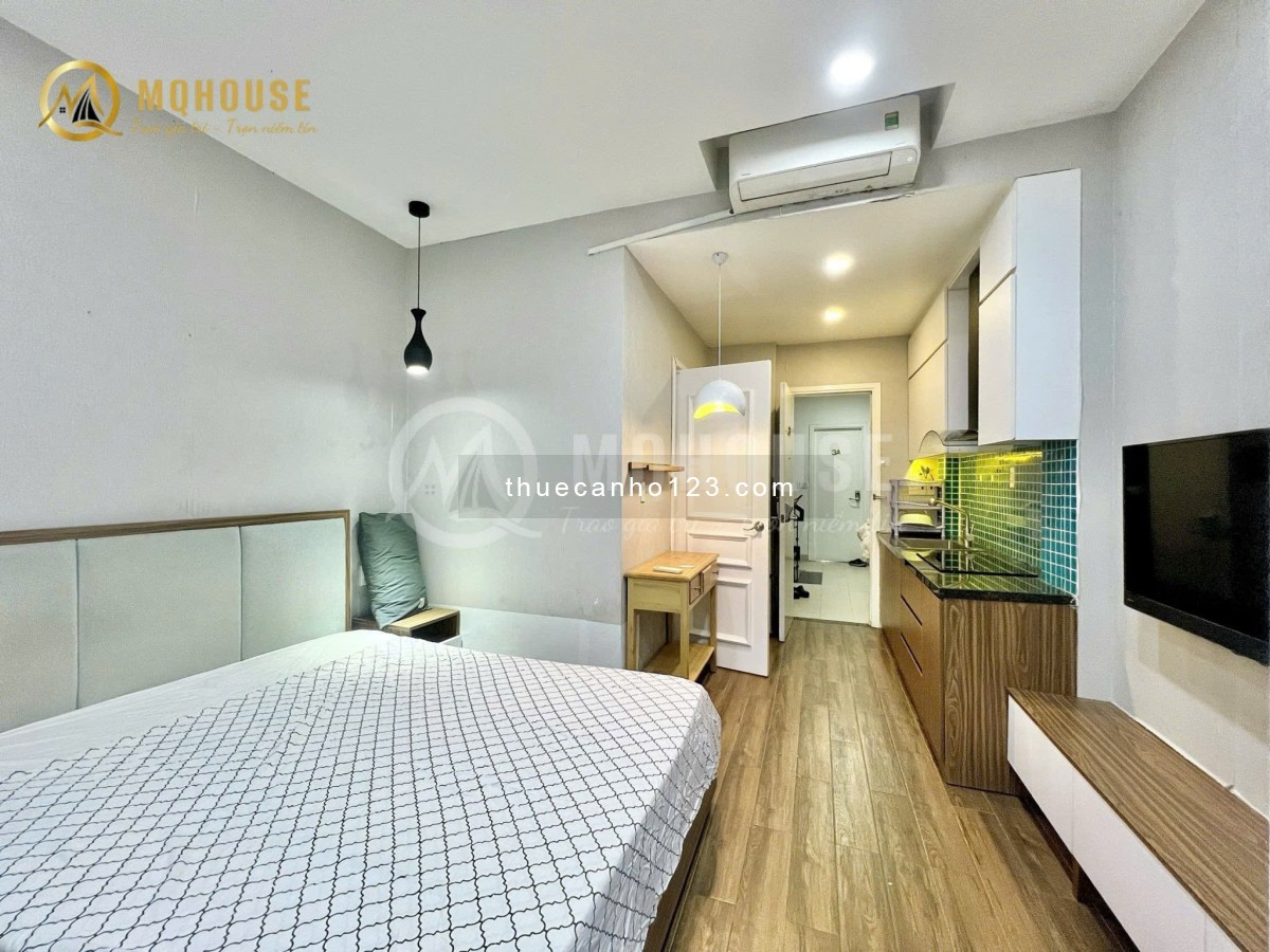 Studio xinh xắn, thang máy, tiện nghi đủ cả - Ngay Nguyễn Cửu Vân, gần ĐH UEF, Hồng Bàng