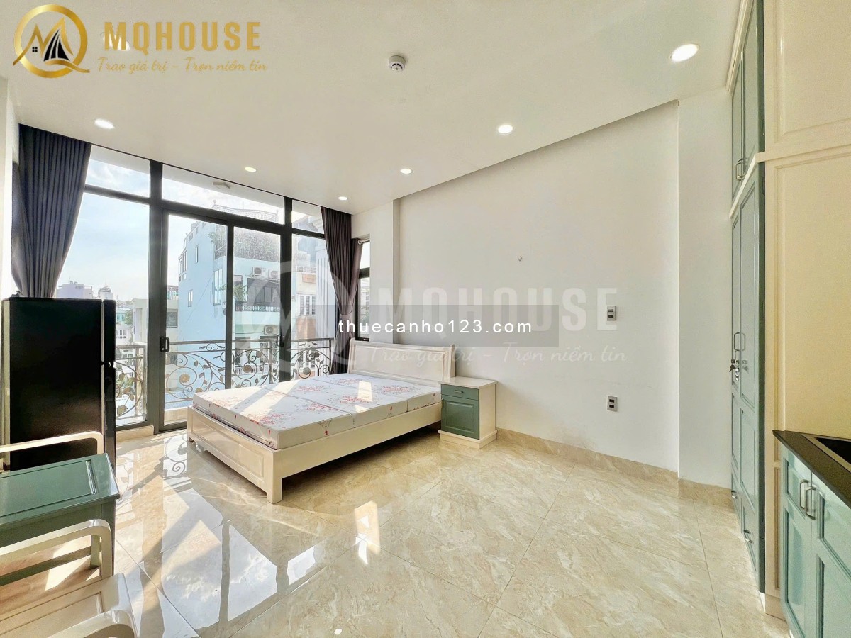 [Trống] Căn hộ studio bancol 40m2 - Thang máy, view siêu thoáng - Gần Ngã Tư Phú Nhuận