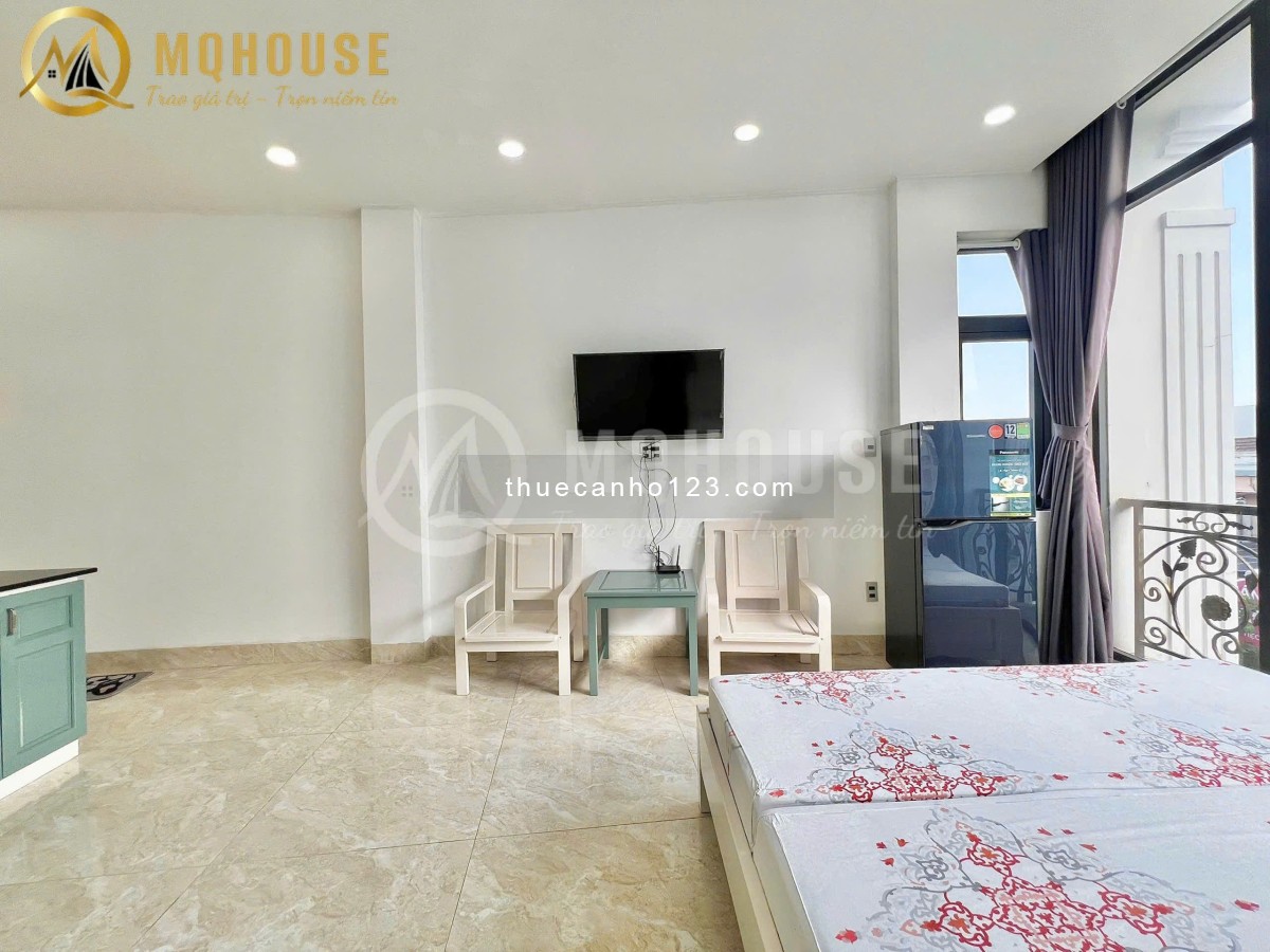 [Trống] Căn hộ studio bancol 40m2 - Thang máy, view siêu thoáng - Gần Ngã Tư Phú Nhuận