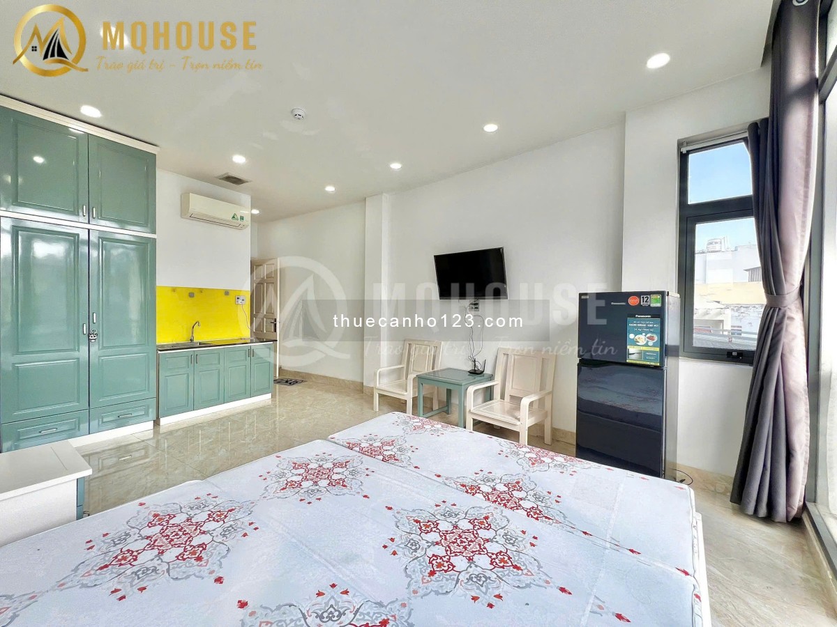 [Trống] Căn hộ studio bancol 40m2 - Thang máy, view siêu thoáng - Gần Ngã Tư Phú Nhuận