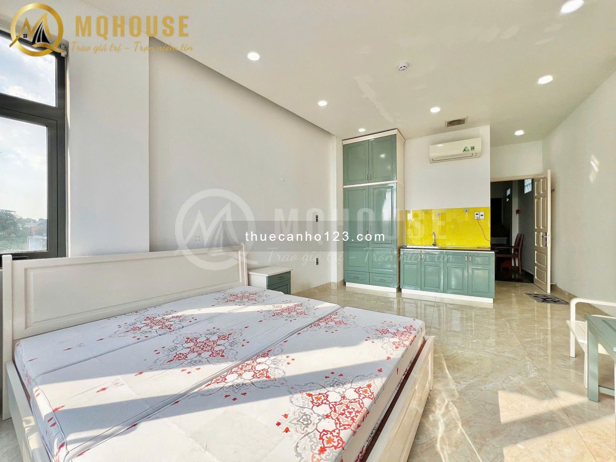 [Trống] Căn hộ studio bancol 40m2 - Thang máy, view siêu thoáng - Gần Ngã Tư Phú Nhuận