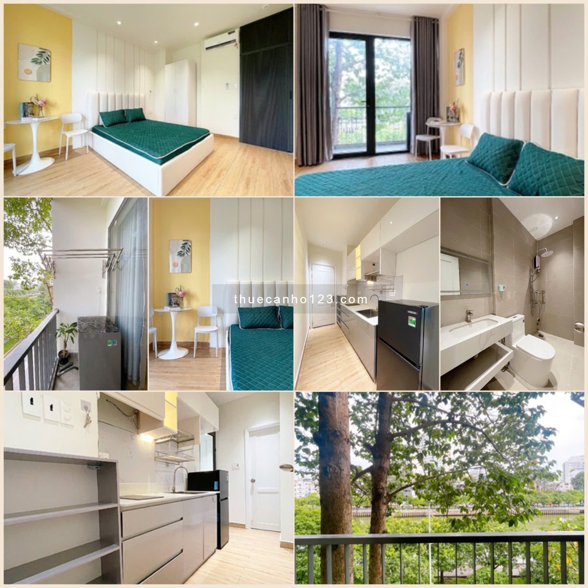 Căn hộ 1PN balcon view sông chill ngay ĐH UEF – Hồng Bàng, Cầu Thị Nghè, Trường Sa – Bình Thạnh.