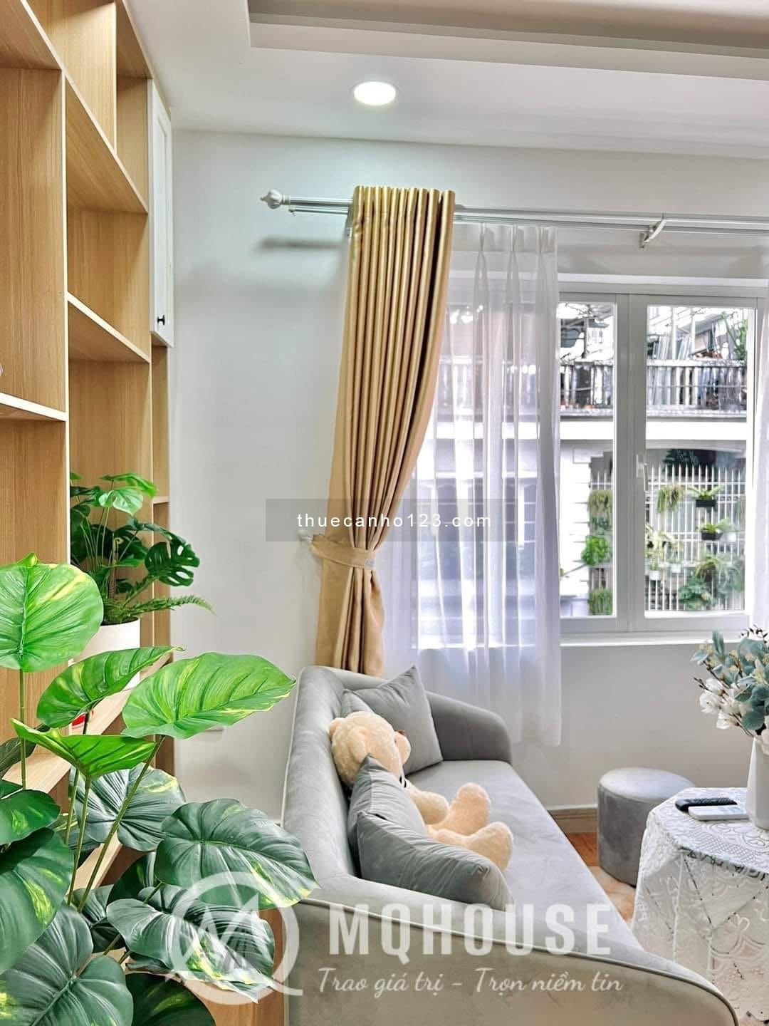 Cho thuê căn hộ 1PN siêu xinh - full nội thất - trung tâm Tân Bình - 0909 186 134