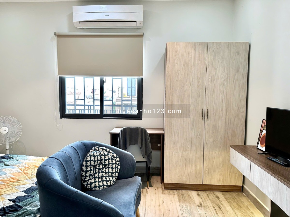 Căn Hộ Studio Cao Cấp - Cửa Sổ Thoáng - Bảo Vệ 24/7 An Ninh - Gần Nguyễn Gia Trí - Ung Văn Khiêm