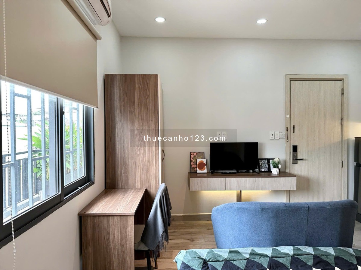 Căn Hộ Studio Cao Cấp - Cửa Sổ Thoáng - Bảo Vệ 24/7 An Ninh - Gần Nguyễn Gia Trí - Ung Văn Khiêm