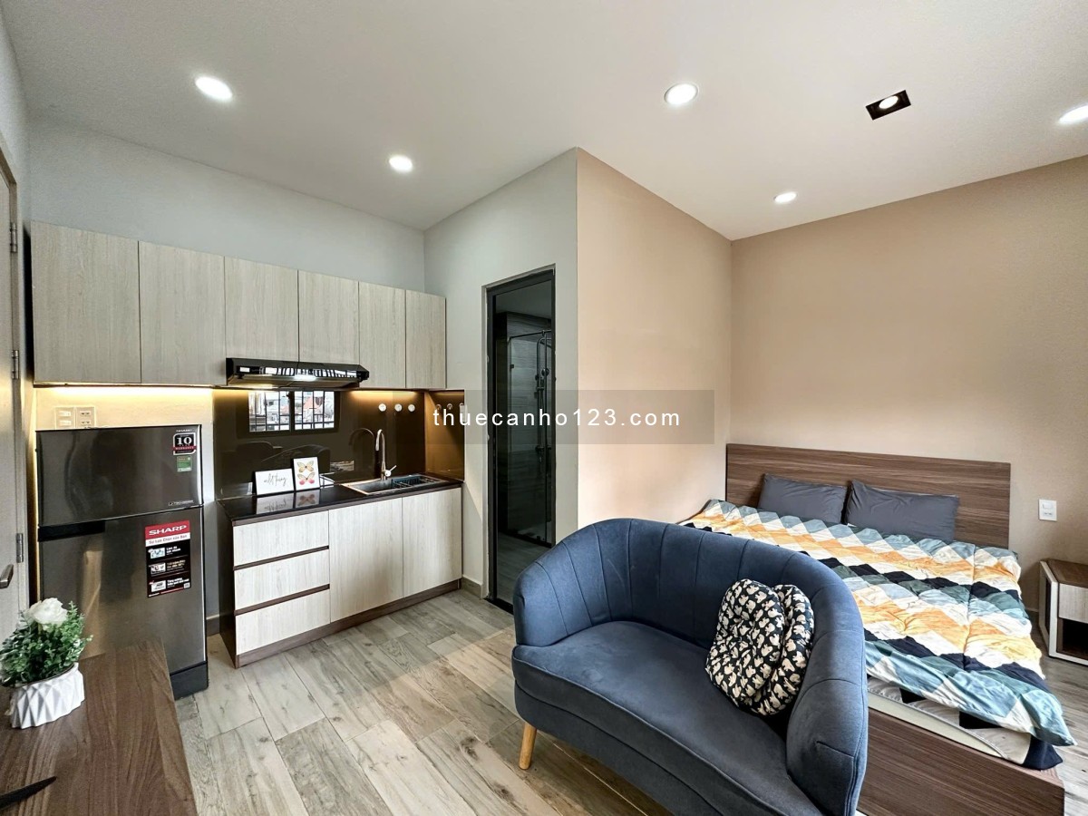 Căn Hộ Studio Cao Cấp - Cửa Sổ Thoáng - Bảo Vệ 24/7 An Ninh - Gần Nguyễn Gia Trí - Ung Văn Khiêm