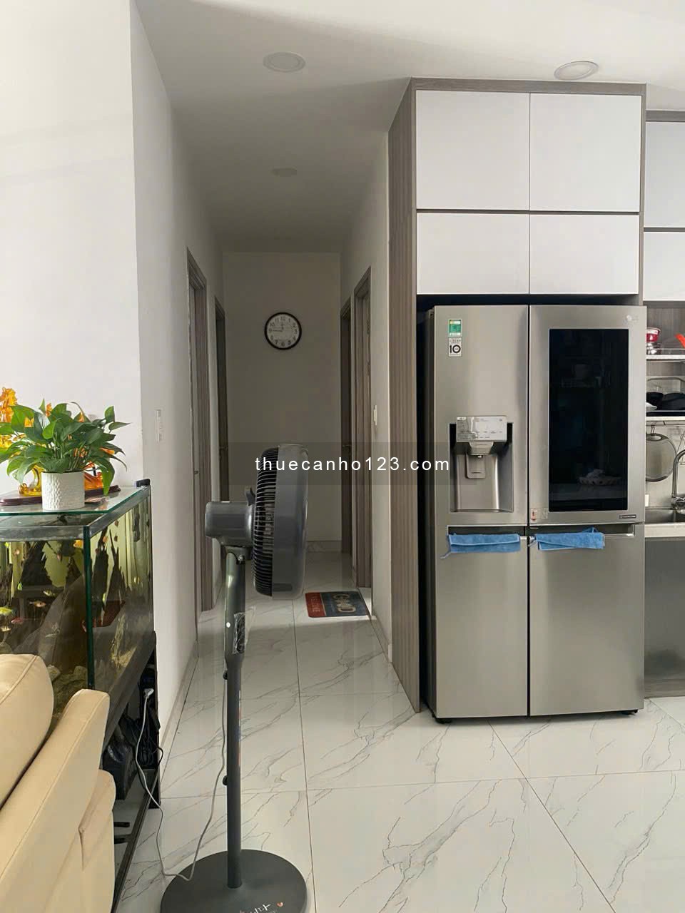 Chung cư Harmona, Tân BÌnh:75m2, 2p ngủ, 2wc, Nội thất, 12,5tr/th.