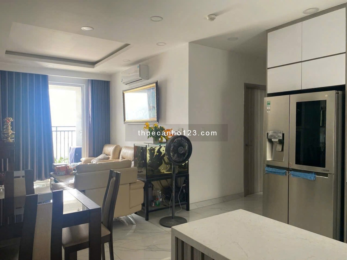 Chung cư Harmona, Tân BÌnh:75m2, 2p ngủ, 2wc, Nội thất, 12,5tr/th.