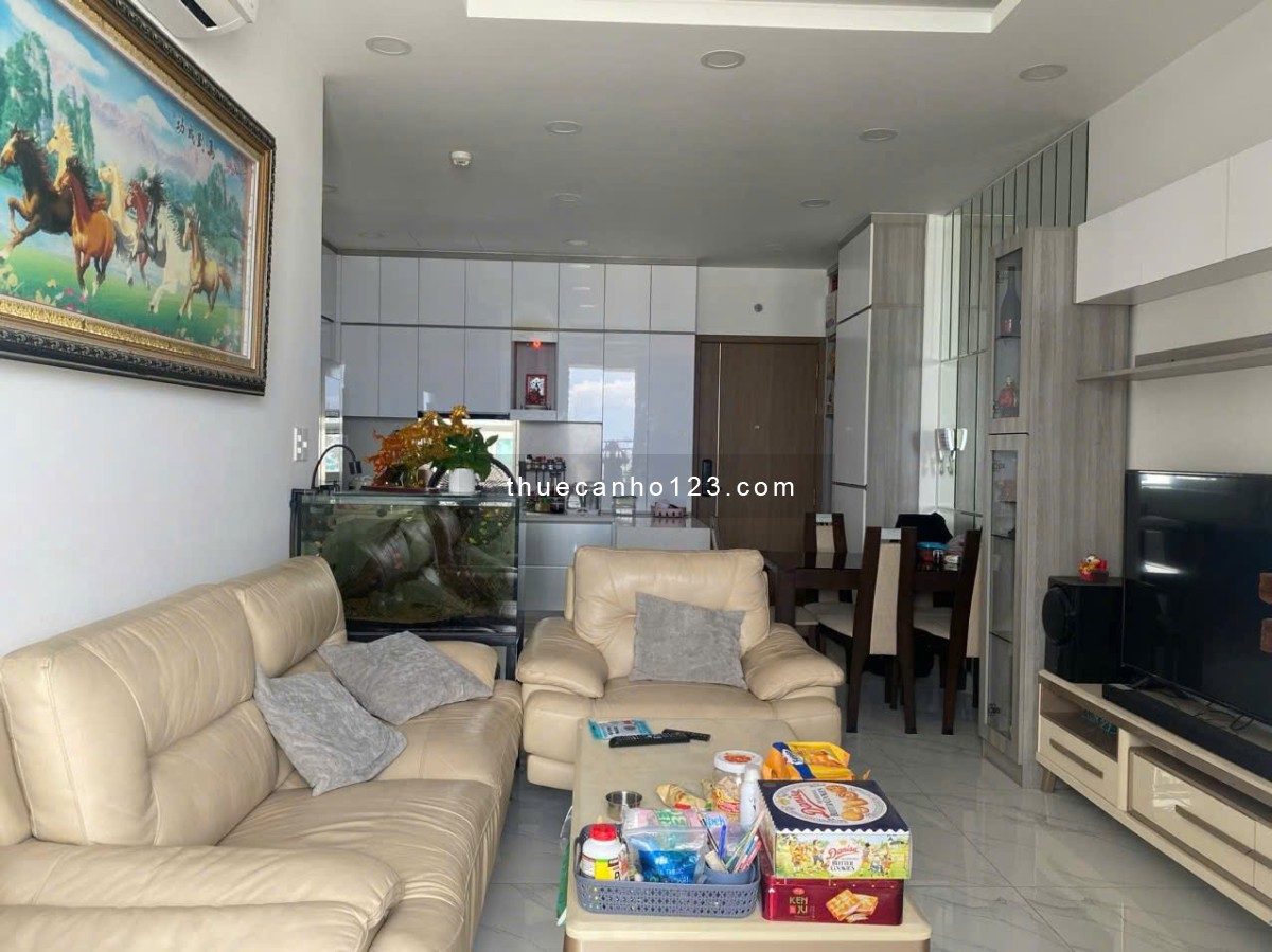 Chung cư Harmona, Tân BÌnh:75m2, 2p ngủ, 2wc, Nội thất, 12,5tr/th.