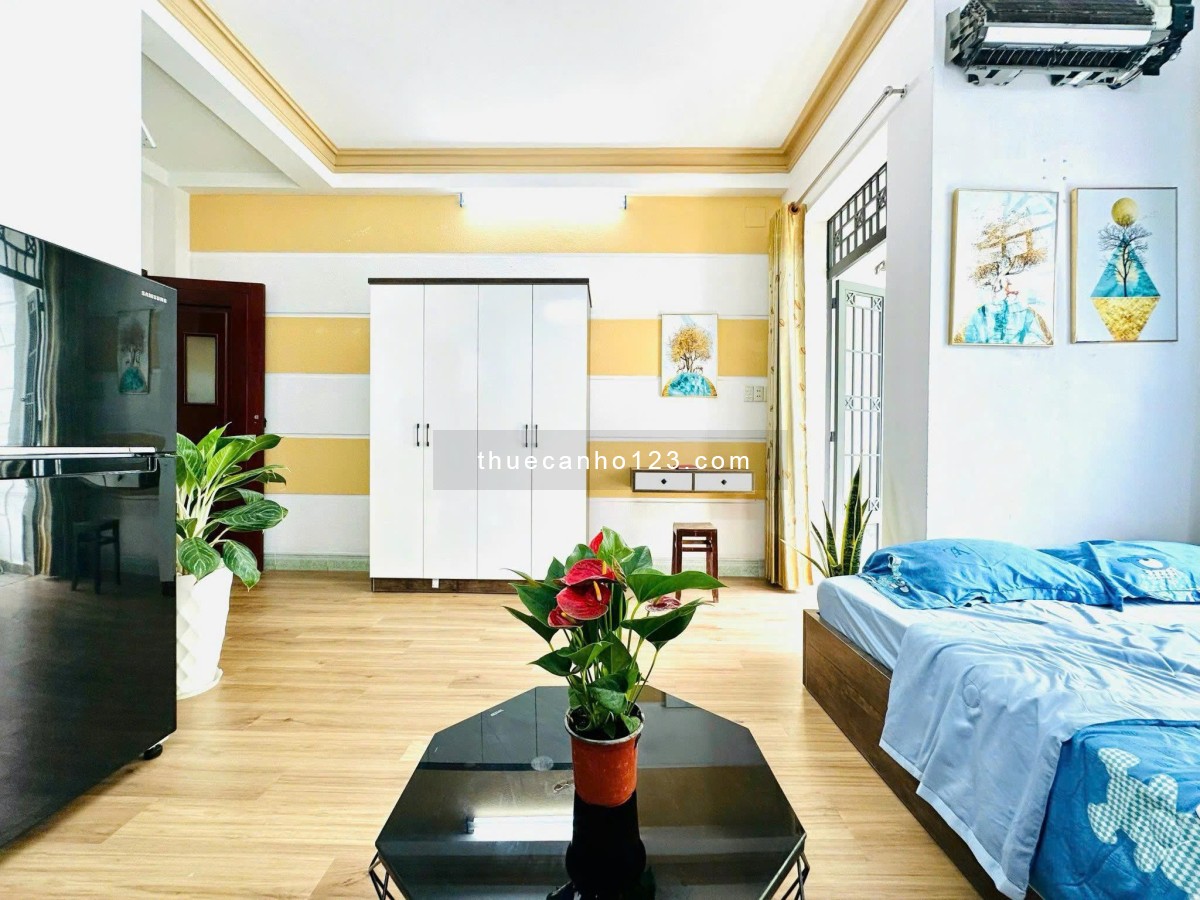 [SIÊU PHẨM DUY NHẤT 1PHÒNG] Phòng 35m2 full nội thất, ban công, máy giặt - gần công viên Gia Định