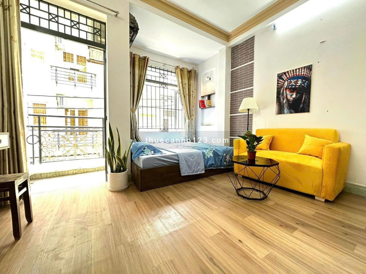 [SIÊU PHẨM DUY NHẤT 1PHÒNG] Phòng 35m2 full nội thất, ban công, máy giặt - gần công viên Gia Định