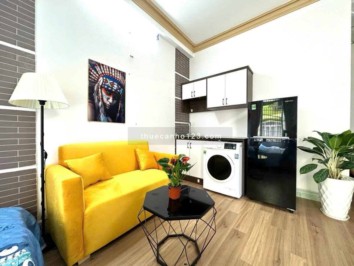 [SIÊU PHẨM DUY NHẤT 1PHÒNG] Phòng 35m2 full nội thất, ban công, máy giặt - gần công viên Gia Định