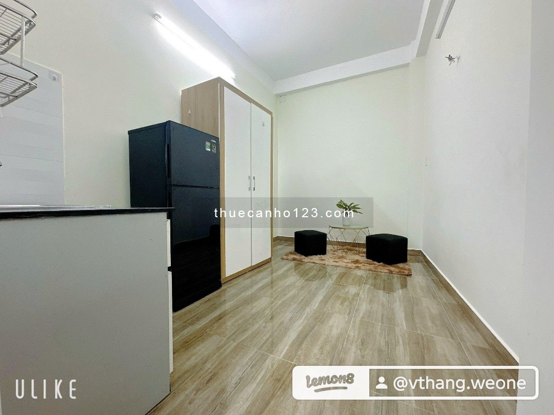 Phòng studio Nội thất dầy đủ diện tích rộng rãi Bình Thạnh Chu Văn An