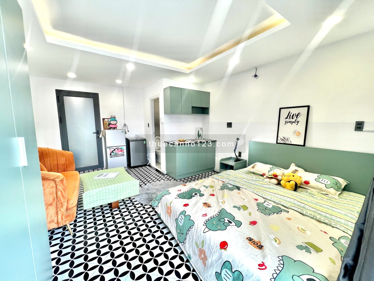 Dự án!! Studio ban công, full nội thất – Vị trí Tân Phong – Gần ĐH UFM, TDTU, RMIT, NTTU, cầu KênhTe