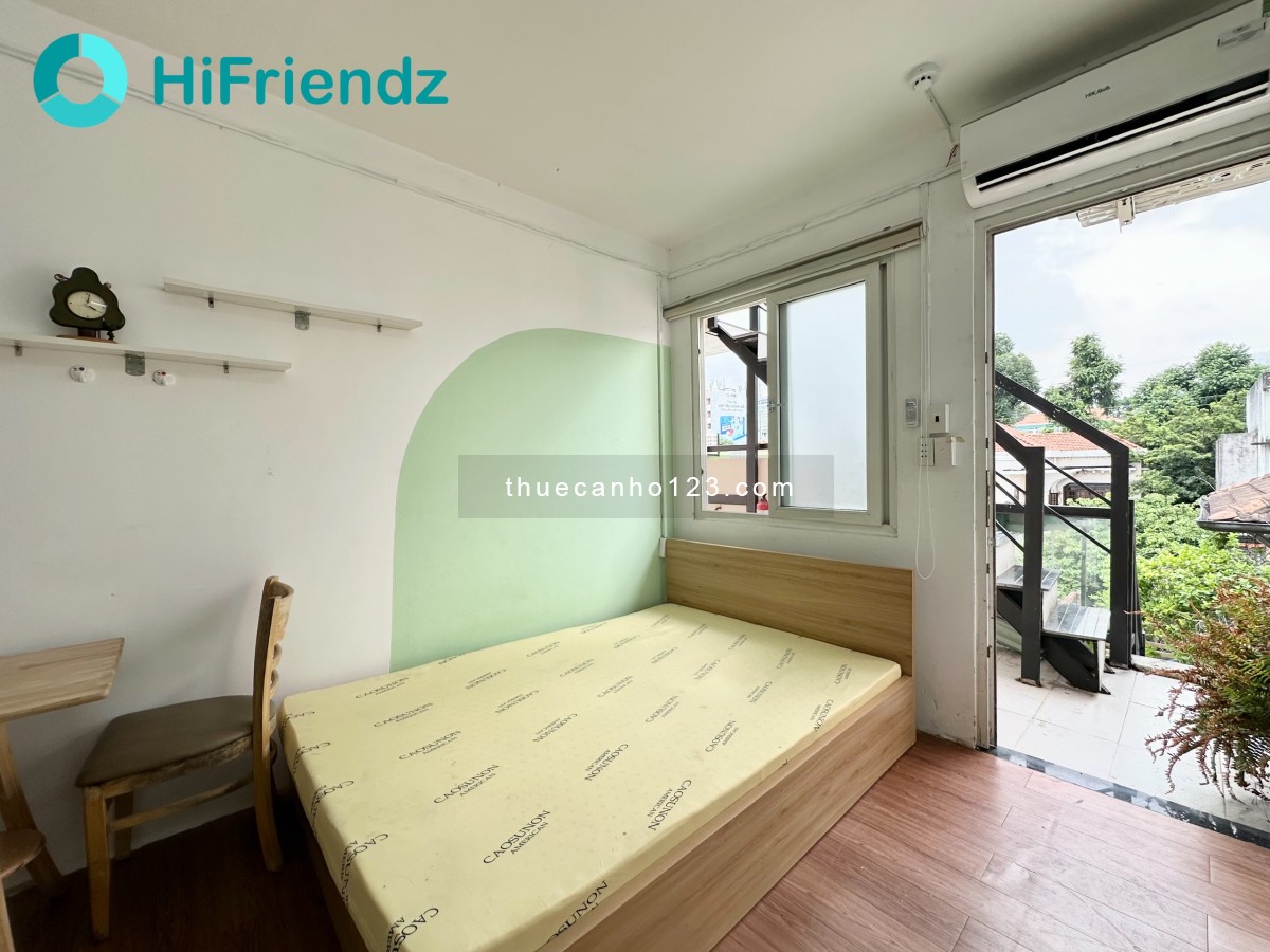 Cho thuê phòng có Ban công 25m2 - gần các trường Đại Học UEH, Sư Phạm, Hồ Con Rùa, Phố Đi Bộ, Bitexc