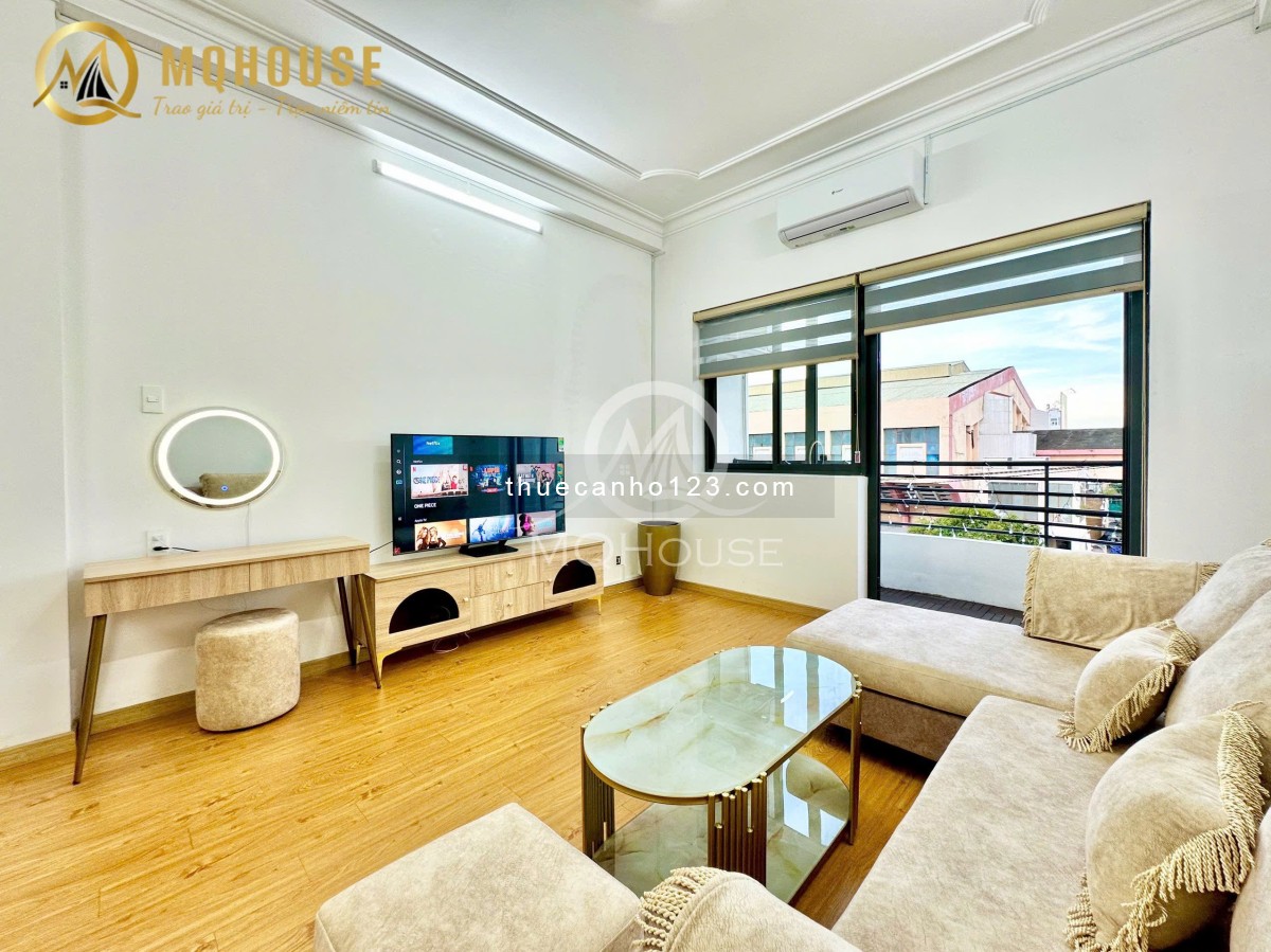 1PN 1PK rộng nguyên tầng, ban công, full nội thất – Ngã tư Bảy Hiền, Tân Bình