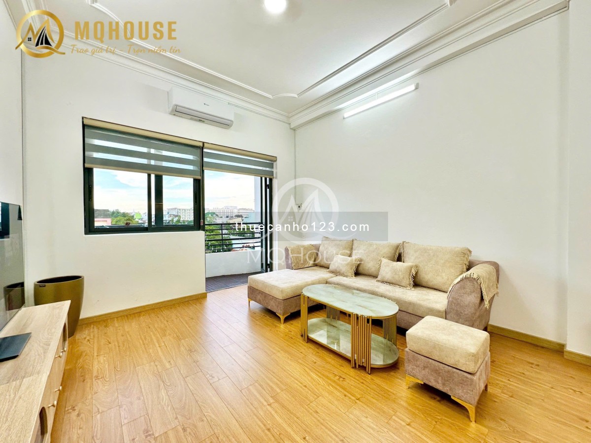 1PN 1PK rộng nguyên tầng, ban công, full nội thất – Ngã tư Bảy Hiền, Tân Bình