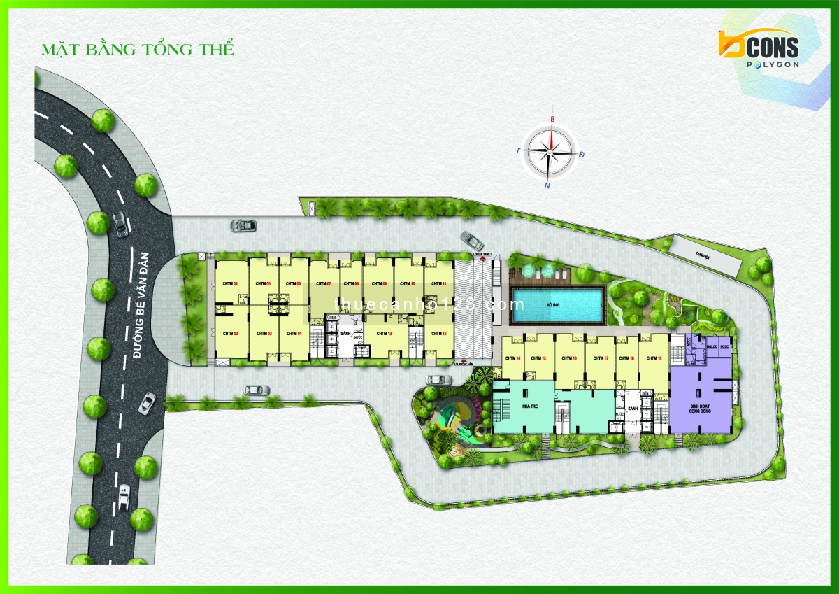 Cho thuê Shophouse đẹp nhất Bcons Polygon ngay Phạm Văn Đồng. Chỉ từ 12 triệu/tháng. LH: 0909981763