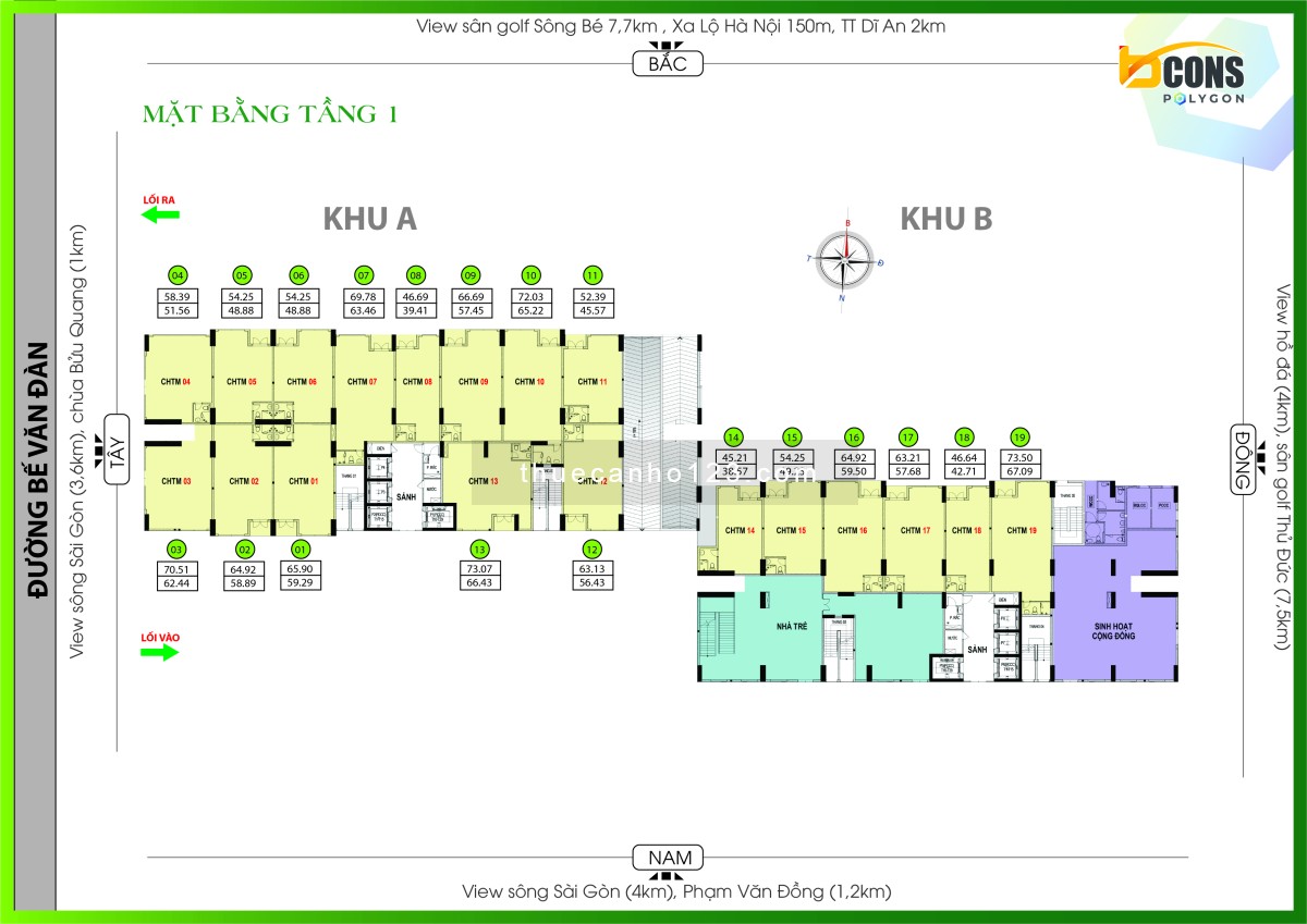 Cho thuê Shophouse đẹp nhất Bcons Polygon ngay Phạm Văn Đồng. Chỉ từ 12 triệu/tháng. LH: 0909981763