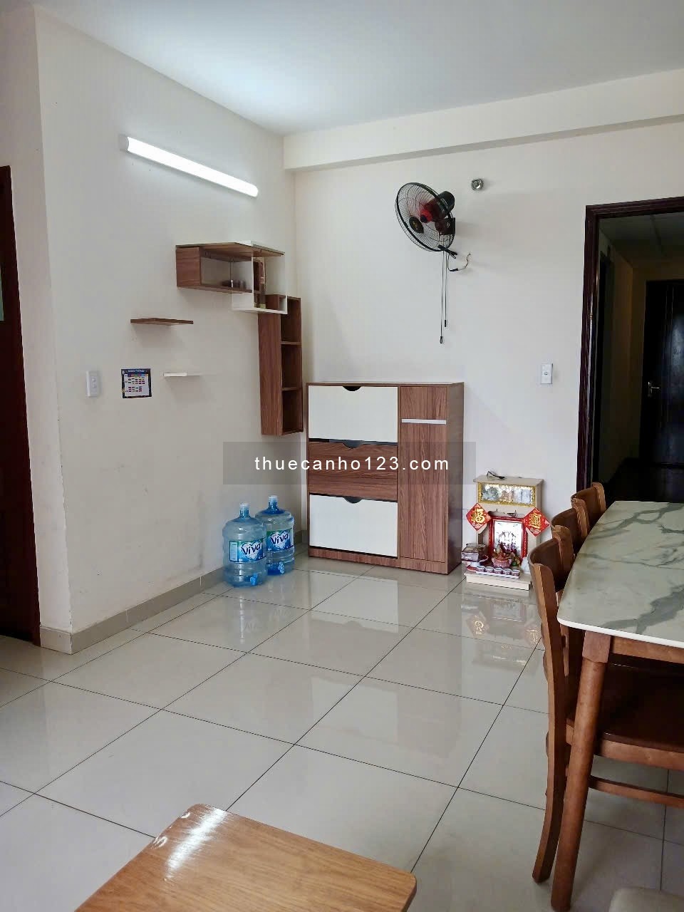 Cho thuê full nội thất CC Vision 62m2 - 2PN - 2 Ban Công - 6,2tr - Bá 0904 609 771