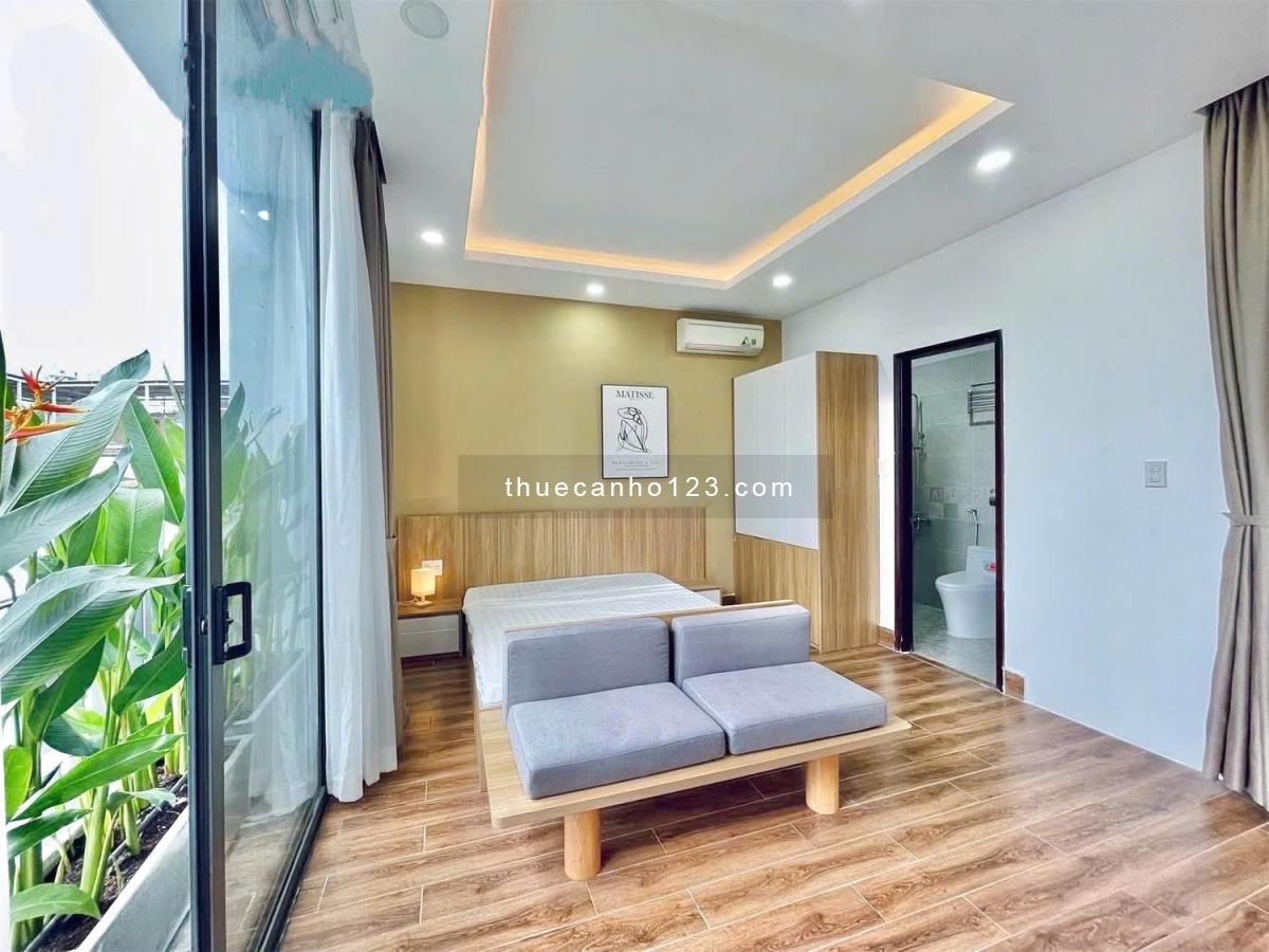 Căn hộ 1PN bancol - Nội thất hiện đại, thang máy, nhà mới - Vòng xoay Điện Biên Phủ, tiện qua Q1