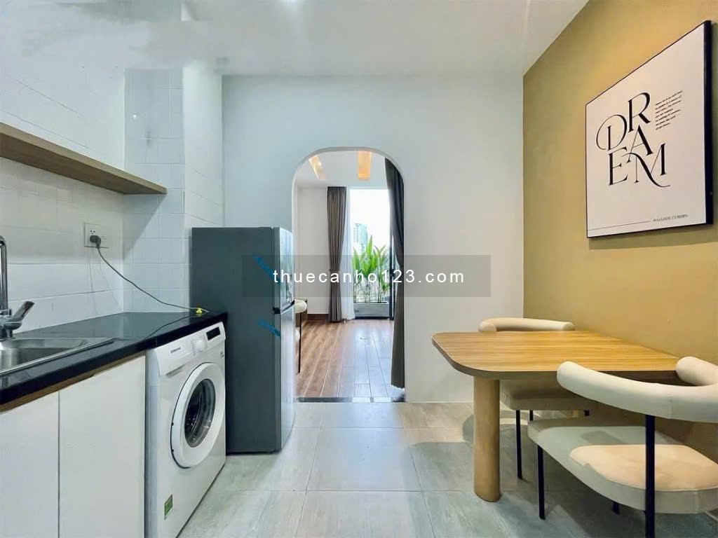 Căn hộ 1PN bancol - Nội thất hiện đại, thang máy, nhà mới - Vòng xoay Điện Biên Phủ, tiện qua Q1