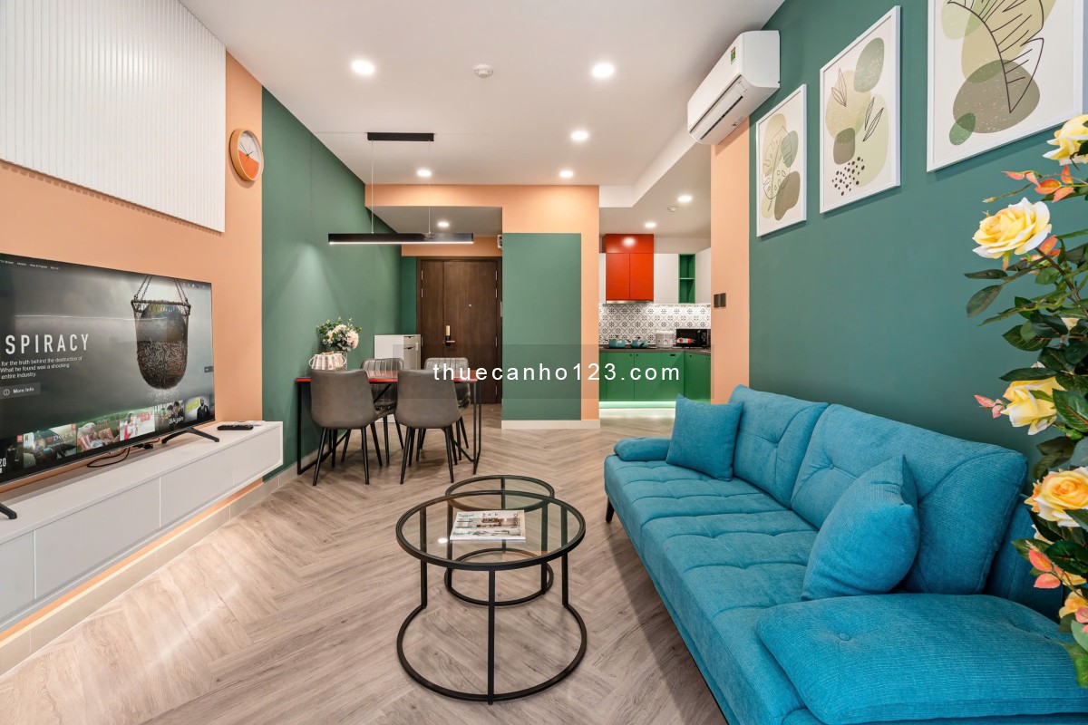 Cho Thuê Gấp 2 Phòng Ngủ Sài Gòn Royal Quận 4, nội thất đẹp ở liền
