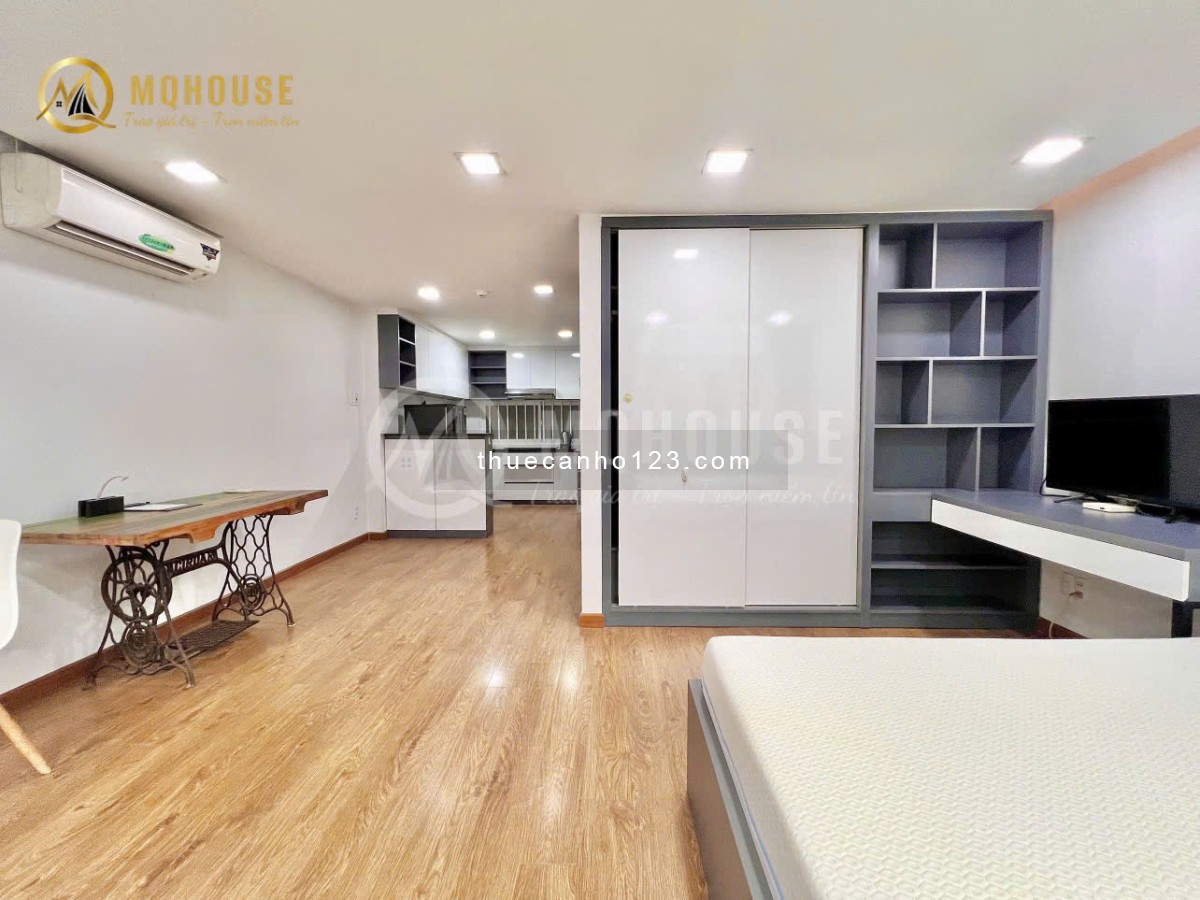 Căn hộ cửa sổ lớn thoáng, 45m², bồn tắm – Ngay ĐH UEF, Hồng Bàng – Cầu Thị Nghè – Nguyễn Cửu Vân, BT