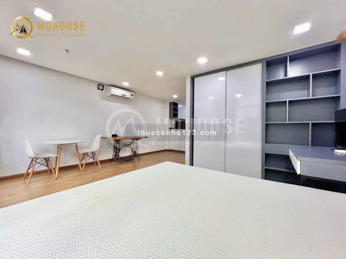 Căn hộ cửa sổ lớn thoáng, 45m², bồn tắm – Ngay ĐH UEF, Hồng Bàng – Cầu Thị Nghè – Nguyễn Cửu Vân, BT