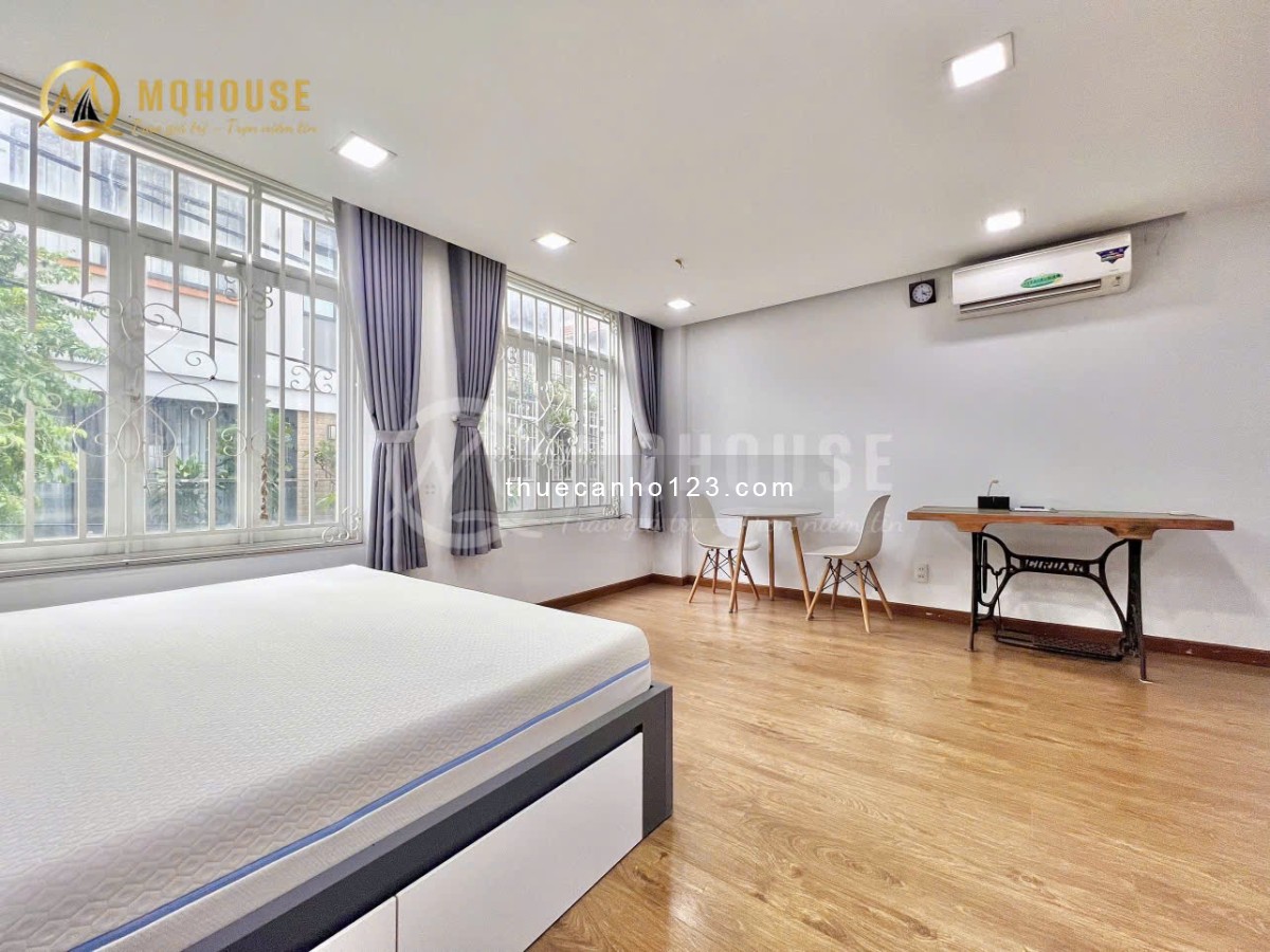 Căn hộ cửa sổ lớn thoáng, 45m², bồn tắm – Ngay ĐH UEF, Hồng Bàng – Cầu Thị Nghè – Nguyễn Cửu Vân, BT