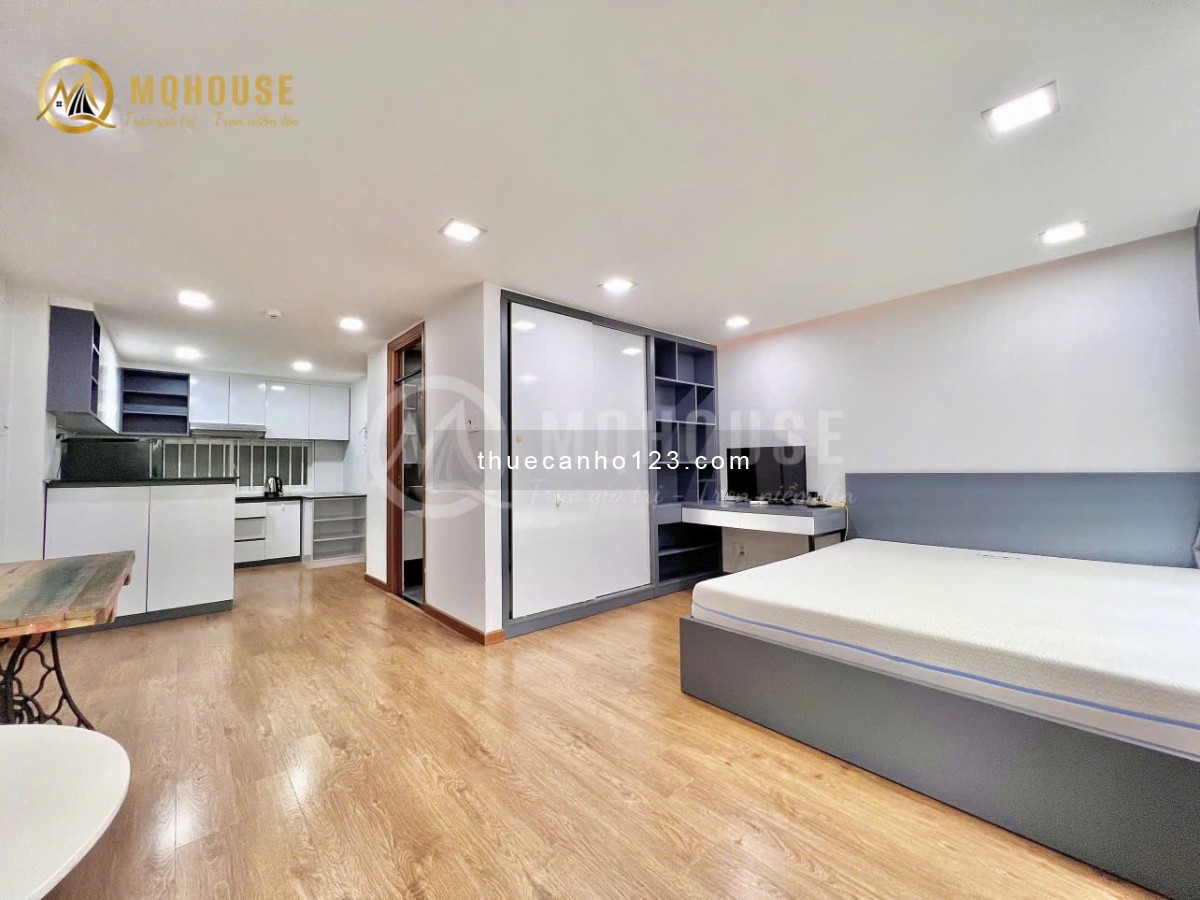 Căn hộ cửa sổ lớn thoáng, 45m², bồn tắm – Ngay ĐH UEF, Hồng Bàng – Cầu Thị Nghè – Nguyễn Cửu Vân, BT