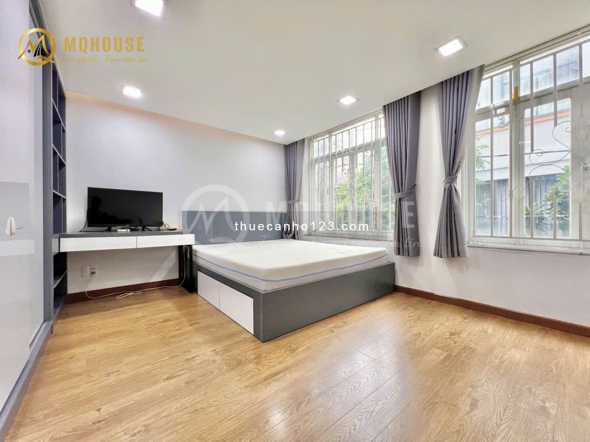Căn hộ cửa sổ lớn thoáng, 45m², bồn tắm – Ngay ĐH UEF, Hồng Bàng – Cầu Thị Nghè – Nguyễn Cửu Vân, BT
