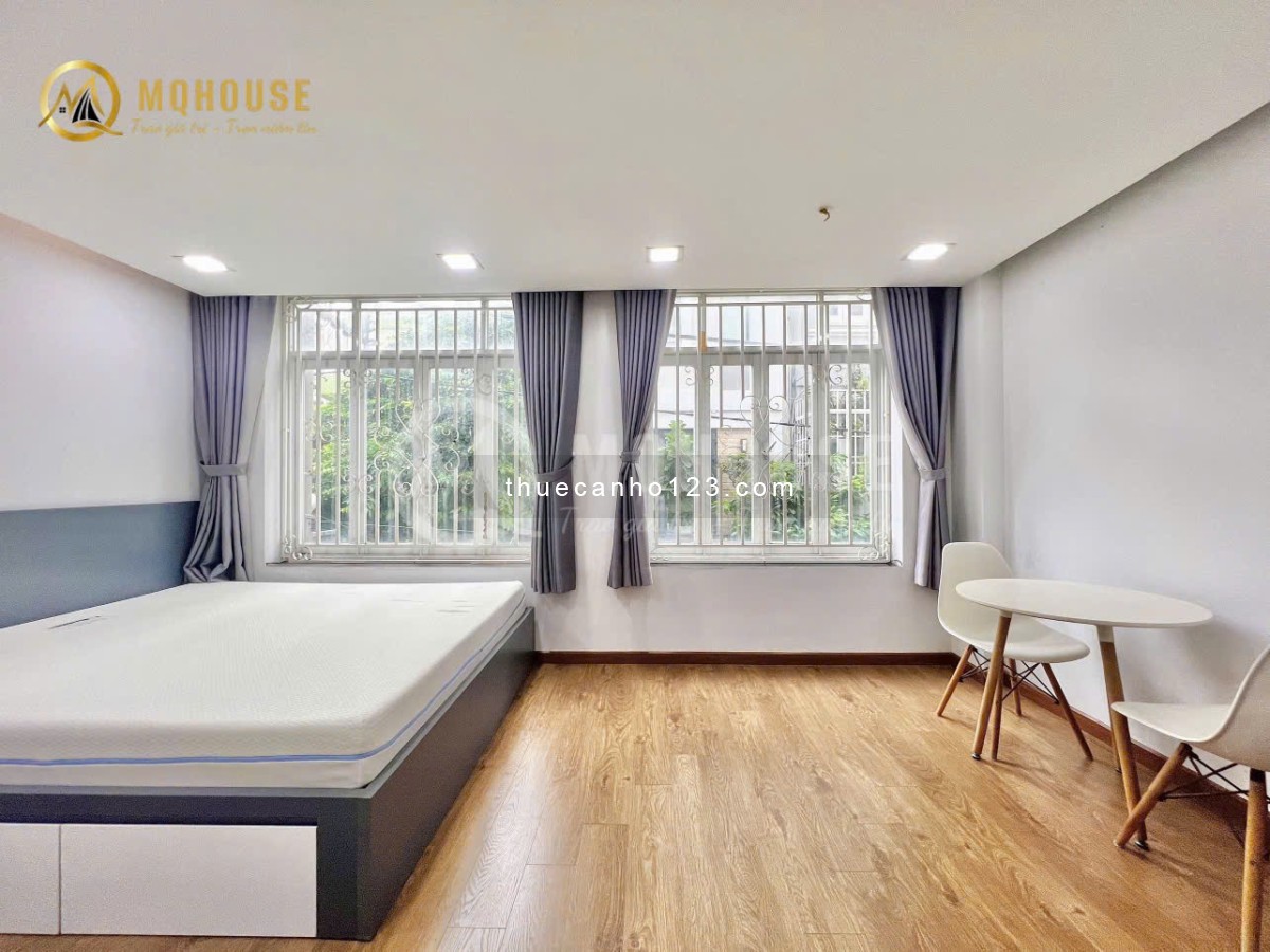Căn hộ cửa sổ lớn thoáng, 45m², bồn tắm – Ngay ĐH UEF, Hồng Bàng – Cầu Thị Nghè – Nguyễn Cửu Vân, BT