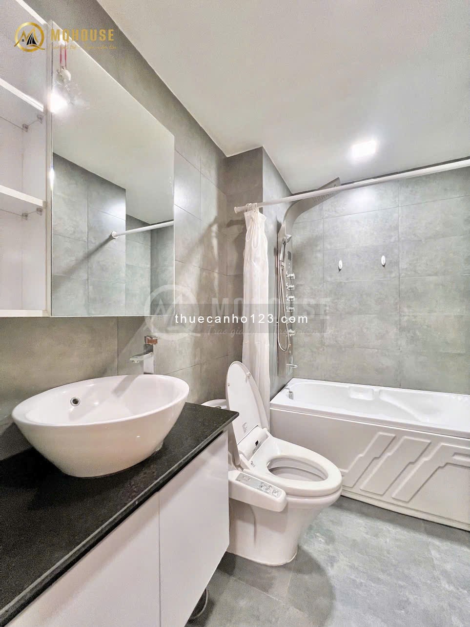 Căn hộ cửa sổ lớn thoáng, 45m², bồn tắm – Ngay ĐH UEF, Hồng Bàng – Cầu Thị Nghè – Nguyễn Cửu Vân, BT