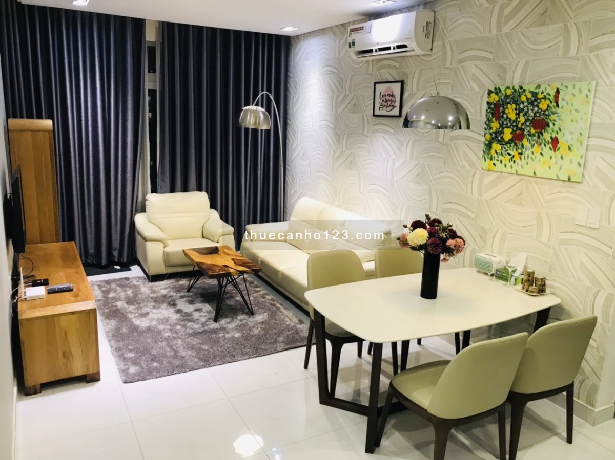 Cho thuê căn hộ 2PN, 2 NVS, phòng khách full nội thất cao cấp tại chung cư Hưng Phát 2 Silver star