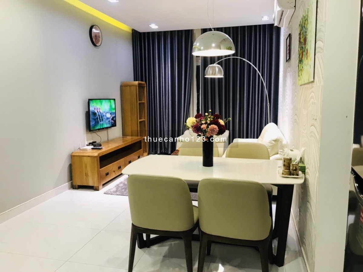 Cho thuê căn hộ 2PN, 2 NVS, phòng khách full nội thất cao cấp tại chung cư Hưng Phát 2 Silver star