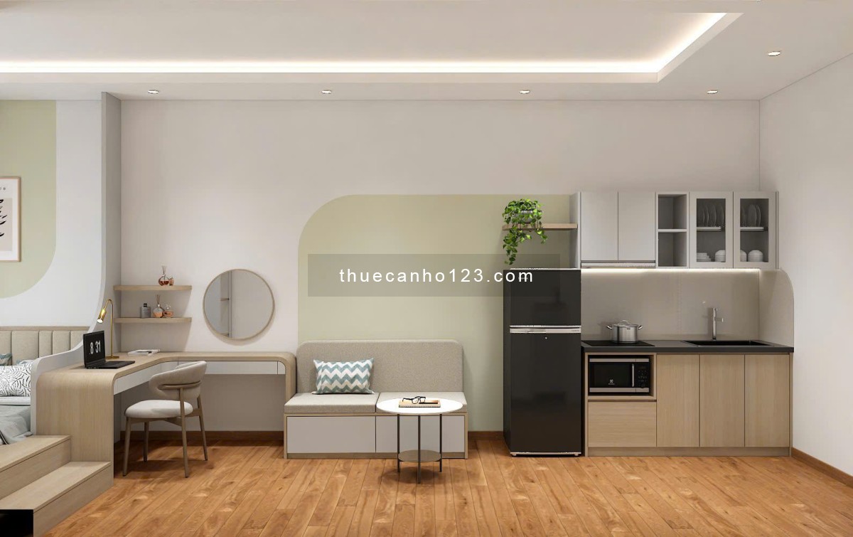 Cho thuê căn hộ 1PN 40m2 - Nhà mới, nội thất xịn, siêu thoáng mát - Ngay Điện Biên Phủ