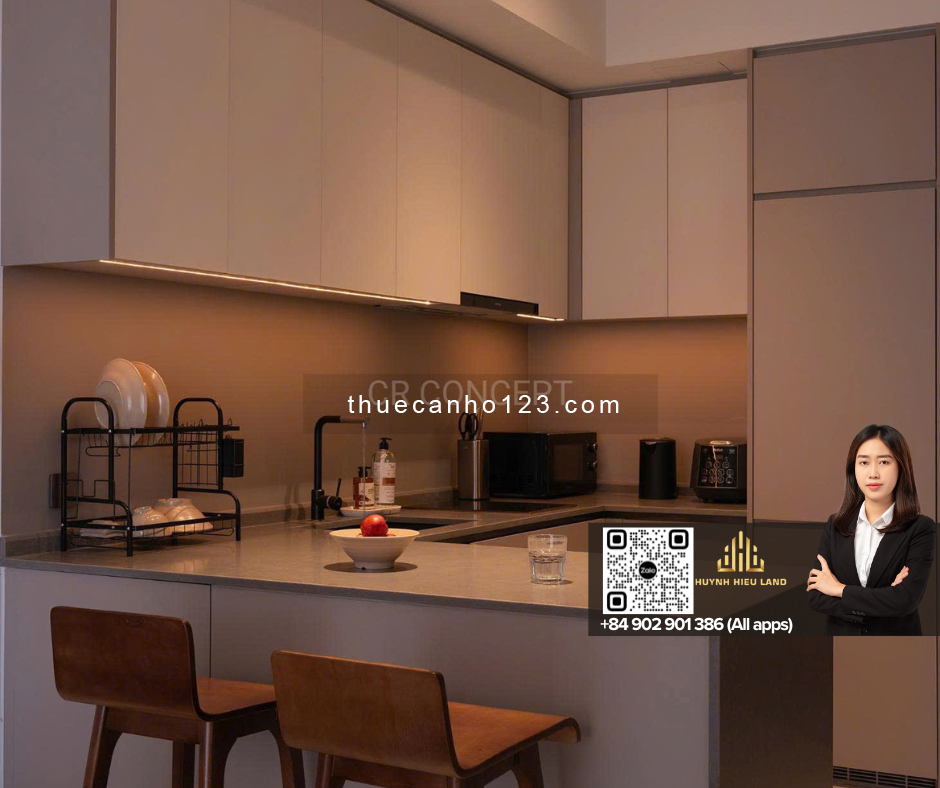 Opera cho thuê 1PN đầy đủ nội thất, tầng cao - giỏ hàng Opera cho thuê cập nhật mới nhất