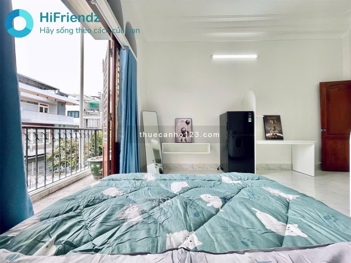 Siêu phẩm có 102 - Studio bancol 35m2 - Nội thất hiện đại, máy giặt riêng - Ngay Nguyễn Xí