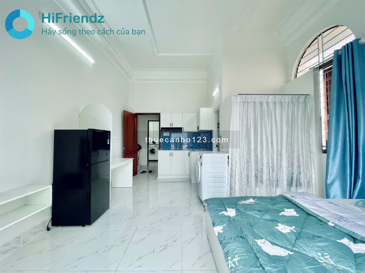 Siêu phẩm có 102 - Studio bancol 35m2 - Nội thất hiện đại, máy giặt riêng - Ngay Nguyễn Xí