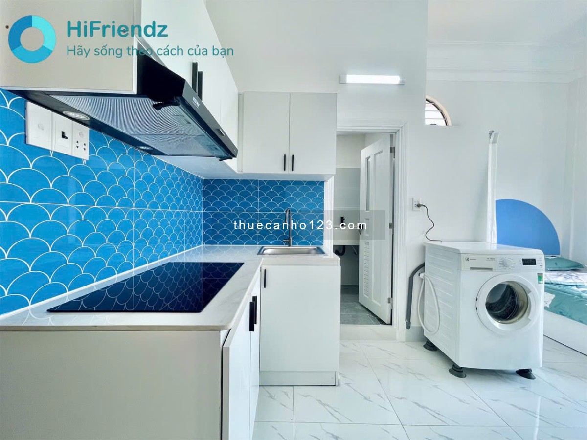 Siêu phẩm có 102 - Studio bancol 35m2 - Nội thất hiện đại, máy giặt riêng - Ngay Nguyễn Xí