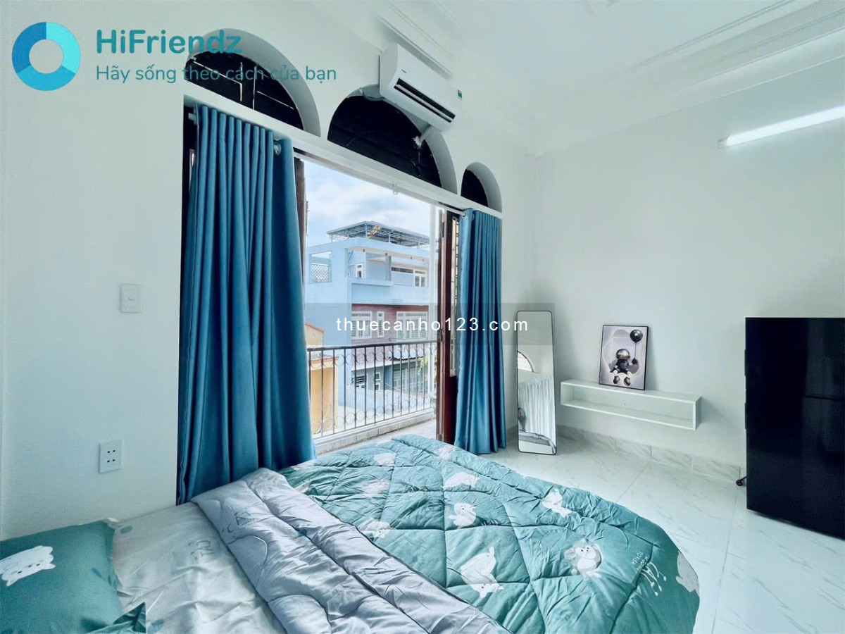 Siêu phẩm có 102 - Studio bancol 35m2 - Nội thất hiện đại, máy giặt riêng - Ngay Nguyễn Xí