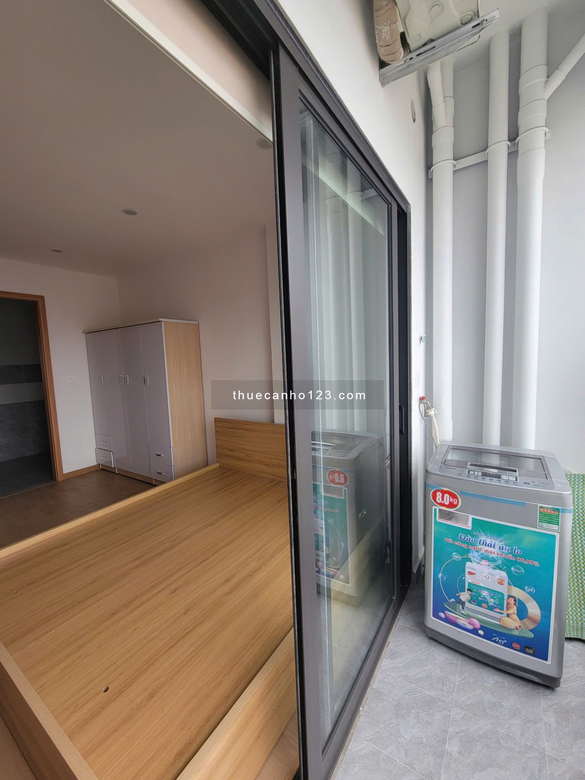 Chung cư mới xây 70m², 2 phòng ngủ, 2 vệ sinh, full nội thất cho thuê