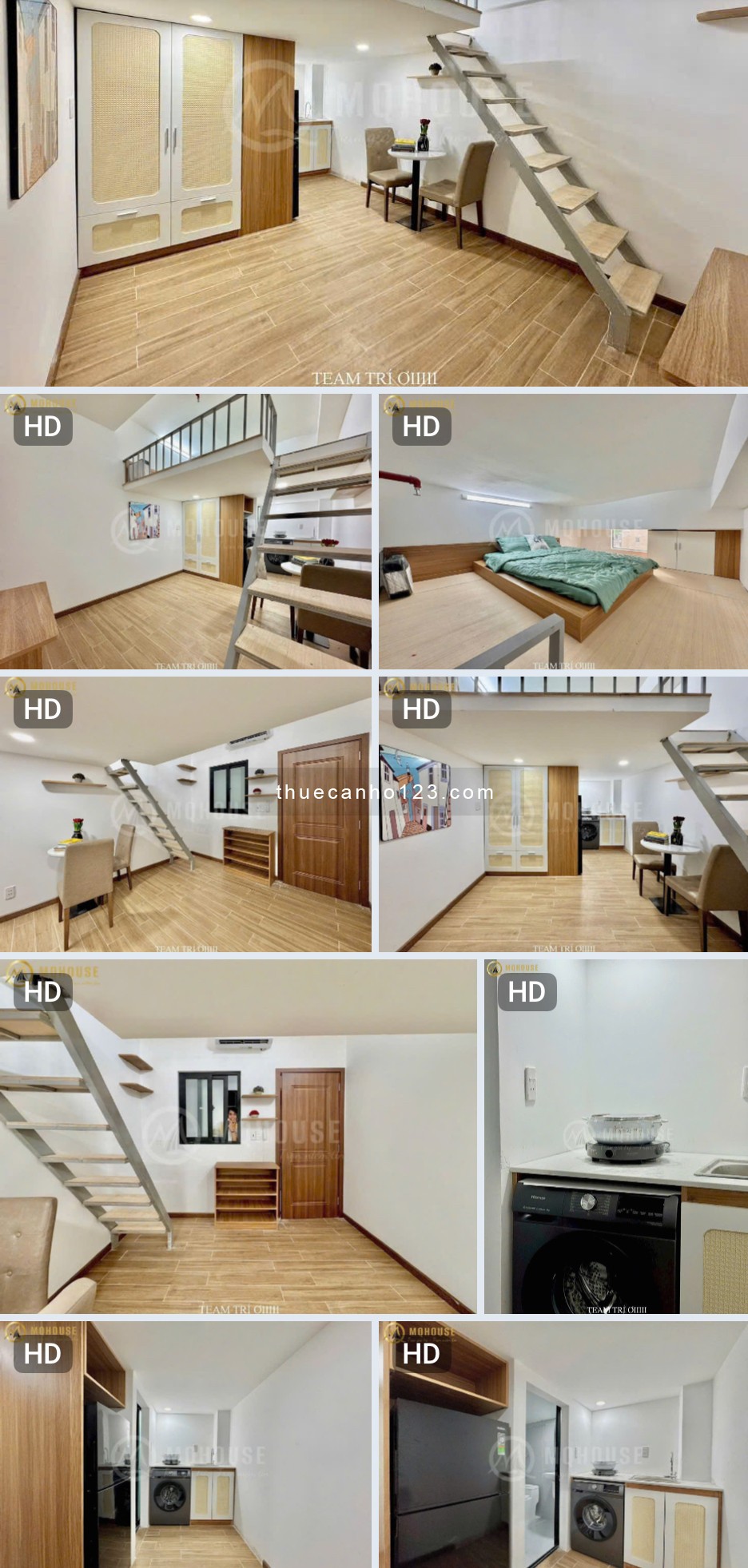 Khai trương Chung Cư Mini – Ở được 4 người, 4 xe – Đại Học Công Nghiệp, Văn Lang – Dạng Duplex – giặ