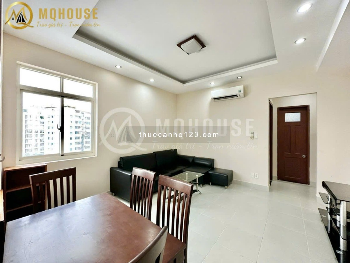 Căn Hộ 2 Phòng Ngủ, 2 WC Balcony Rộng 76m2. Full Nội Thất, Thang Máy, Bảo Vệ. Ngay Landmark 81.
