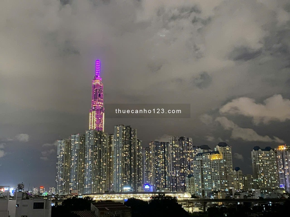 Căn Hộ 2 Phòng Ngủ, 2 WC Balcony Rộng 76m2. Full Nội Thất, Thang Máy, Bảo Vệ. Ngay Landmark 81.