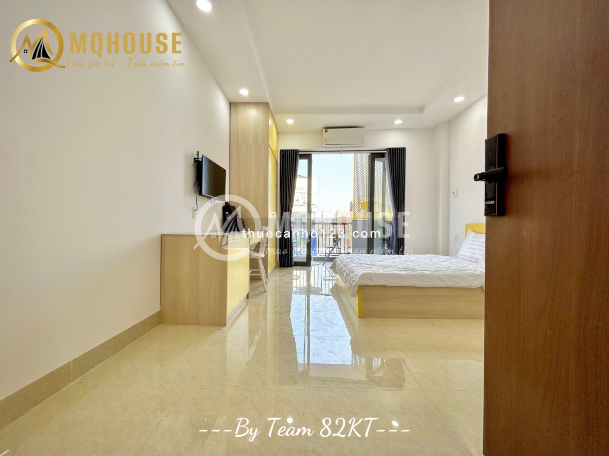 Căn Hộ Mới, Full Nội Thất, Ban Công, Giặt Riêng. Ngay Hàng Xanh Và Trường Hồng Bàng, Hutech, GTVT