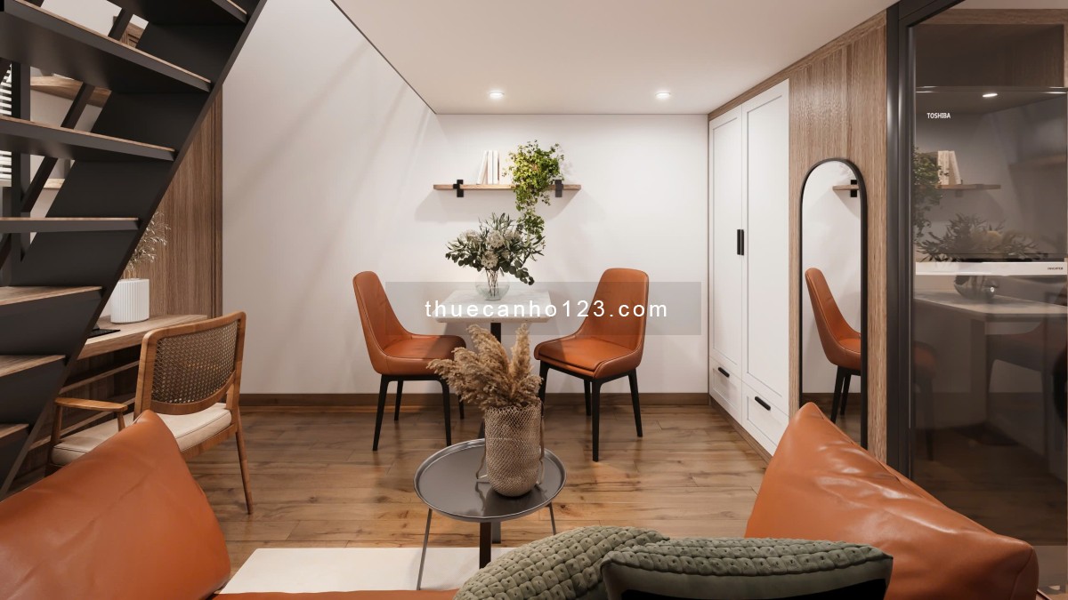 Cho thuê căn hộ duplex gần Văn Lang, Emart, IUH – Ở 4 người, 4 xe