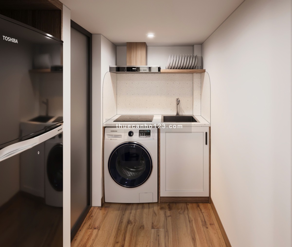 Cho thuê căn hộ duplex gần Văn Lang, Emart, IUH – Ở 4 người, 4 xe